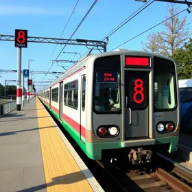 trem da linha 8-diamante